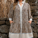  Davina Long Sleeve Mini PLUS Dress