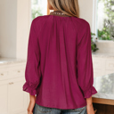  Deborah Flounced Bracelet Sleeve Blouse