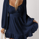  Deborah Waist Square Mini Dress