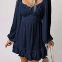  Deborah Waist Square Mini Dress