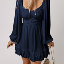  Deborah Waist Square Mini Dress