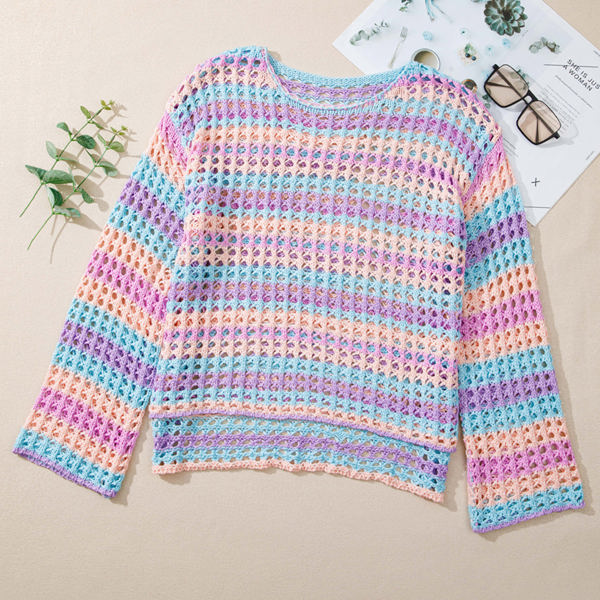 Della Open Knit Sweater Beach Cover Up | Jane.com
