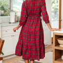  Della Ruffle Hem Long Dress