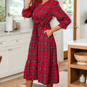  Della Ruffle Hem Long Dress