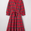  Della Ruffle Hem Long Dress