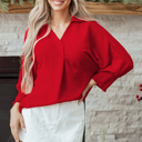  Della Sleeve Oversized Tunic Top