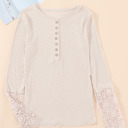  Denver Lace Hem Sleeve Top