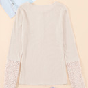  Denver Lace Hem Sleeve Top