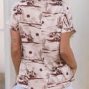  Desert Sand Short Sleeve Knit Top