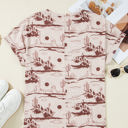 Desert Sand Short Sleeve Knit Top