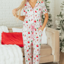Pink Small Destiny Print Short Sleeve PJ Set