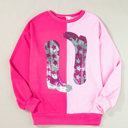  Doraria Cowgirl Boots Graphic Sweatshirt
