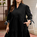  Dorothy Knot Cuffs Mini PLUS Dress