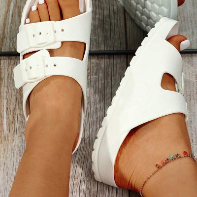 Double-buckle EVA Slippers