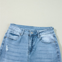  Dream Slit Leg Straight Jeans