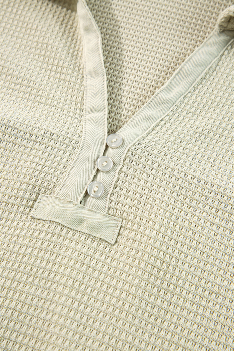 Dulce Parchment Textured Long Sleeve Lounge Set