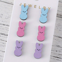  Dylan Bunny Doll Wooden Earrings