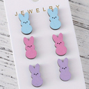  Dylan Bunny Doll Wooden Earrings