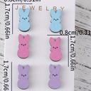  Dylan Bunny Doll Wooden Earrings