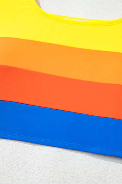 Dylan Colorblock Square Top