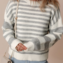 Dylan Stripe Drop Shoulder Sweater