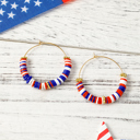  Eden Beaded Large Hoop Earrings