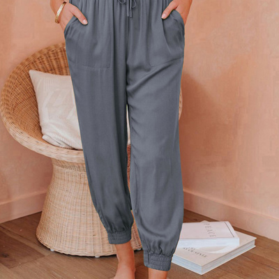 Elani Waistband Cropped Jogger Pants