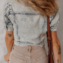  Eleanor Chest Puff Sleeve Jacket