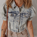  Eleanor Chest Puff Sleeve Jacket