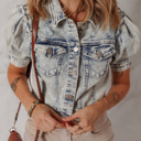  Eleanor Chest Puff Sleeve Jacket