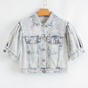  Eleanor Chest Puff Sleeve Jacket