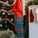  Eleanor Christmas Plaid Pajamas Set