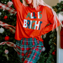  Eleanor Christmas Plaid Pajamas Set