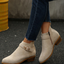  Eleanor Chunky Heel Suede Boots
