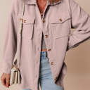  Eleanor Corduroy Flap Up Shacket