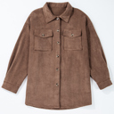  Eleanor Corduroy Flap Up Shacket