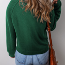  Eleanor Evergreen Raglan Sleeve Sweater