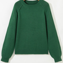  Eleanor Evergreen Raglan Sleeve Sweater