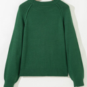  Eleanor Evergreen Raglan Sleeve Sweater