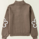  Eleanor Half Zipper Stand Sweater