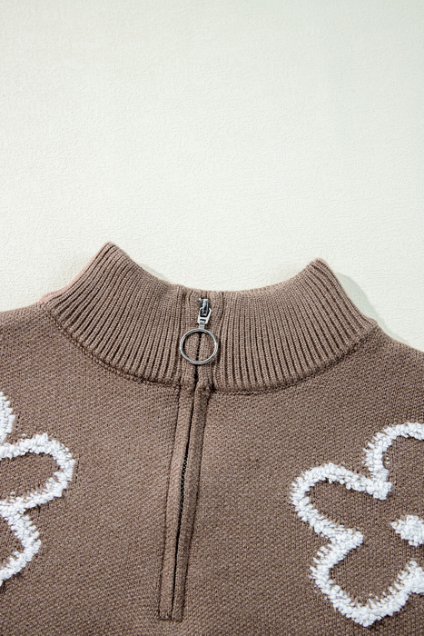 Eleanor Half Zipper Stand Sweater