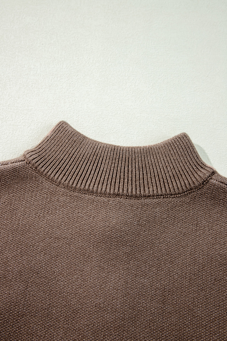 Eleanor Half Zipper Stand Sweater