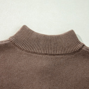  Eleanor Half Zipper Stand Sweater