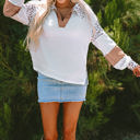  Eleanor Leopard Turn-down Collar Waffle Top
