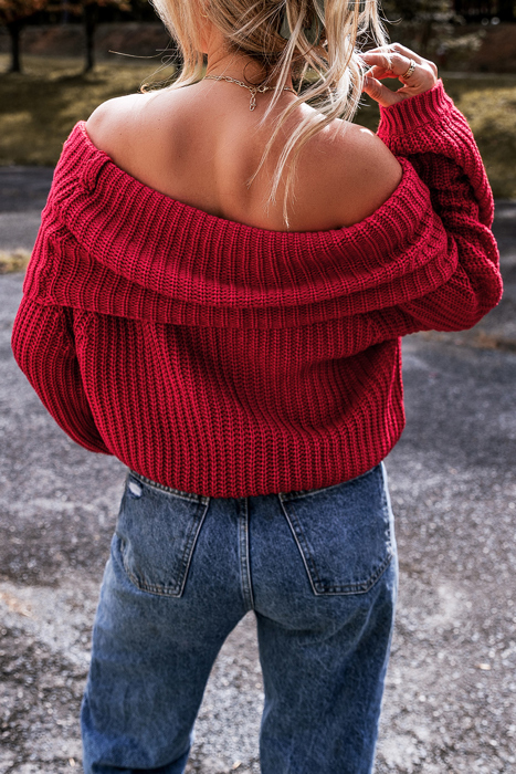 Eleanor the Shoulder Knit Sweater