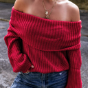  Eleanor the Shoulder Knit Sweater