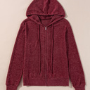  Eleanor Up Front Drawstring Hoodie