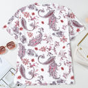  Elia Vintage Paisley Mock Neck Top
