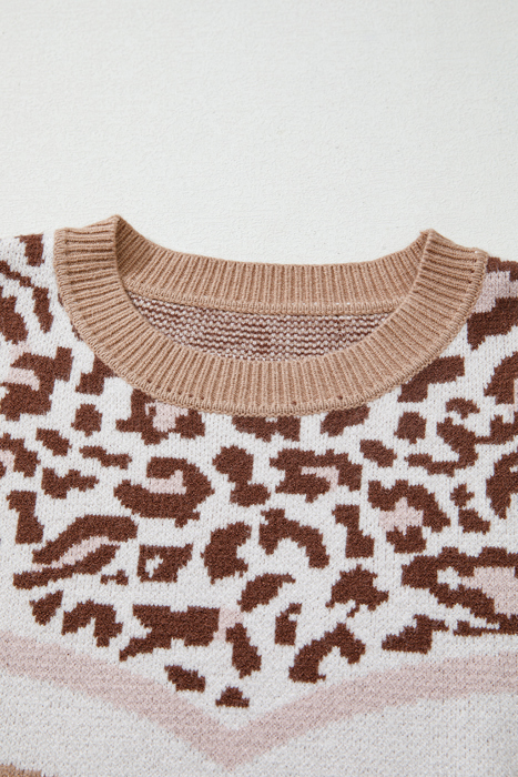 Eliana Block Knit Baggy Sweater