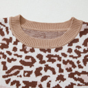  Eliana Block Knit Baggy Sweater
